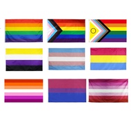 3*5Ft Rainbow Pride Flag Homosexual LGBT Flags 90*150cm
