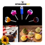 (CKS) [Isi50] Pipet Fla Vla Puding Kue Plastik Kapsul Hati Love Bulat Bintang 4 ml / Pipet Infuser P