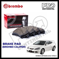 GENUINE BREMBO HONDA INTEGRA DC5 TYPE R NS FAIRLADY Z33 (BREMBO CALIPER) BRAKE PAD FRONT (DEPAN) / R