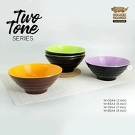 7.5 Inch 2-Color Flat Thread Bowl W75A4 Golden Dragon W-75A4