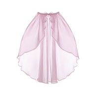 ชุดเดรสยาวลายดอกไม้ Bellflower Original Sub-brand แขนสั้น กระโปรงทรงเอ ช่วงเอวกลาง ชุดสามชิ้น สไตล์