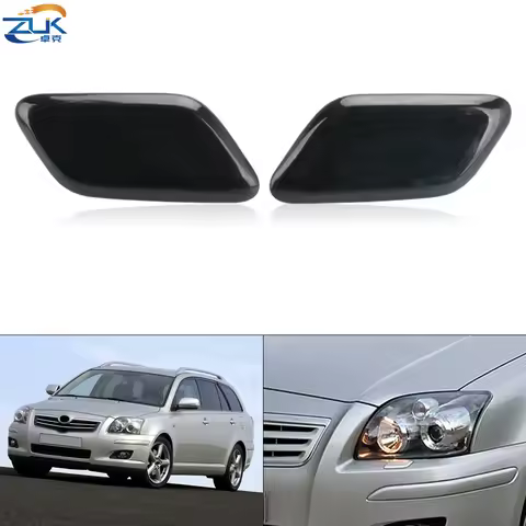 ZUK Headlight Washer Cap Headlight Cleaning Water Spray Nozzle Cover For Toyota AVENSIS T25 2006-200