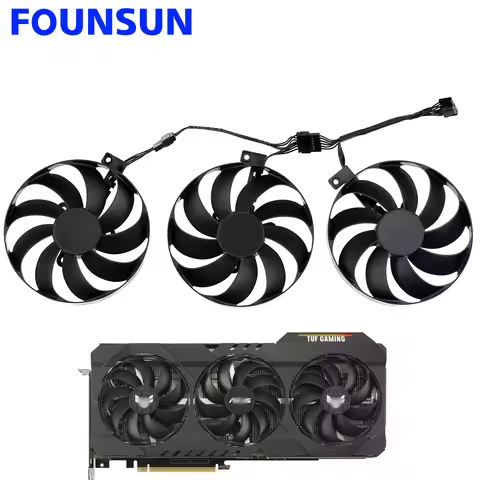 New CF9010U12D 12V 0.45A Cooling Fan For ASUS GeForce RTX 3060 Ti 3070 3080 3090 TUF OC GAMING Graph