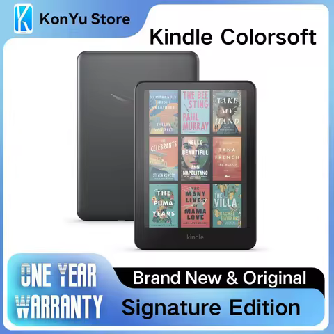 Kindle Colorsoft 7" Color E-Reader Auto Light Wireless Charging 8 Weeks Battery With color display