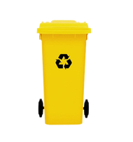 ถังขยะ ถังขยะกทม. ( 100ลิตร 120ลิตร ถึง 260ลิตร มีล้อ ) ฝาเปิด ถังพลาสติก สีเขียว น้ำเงิน คุณภาพดี ท