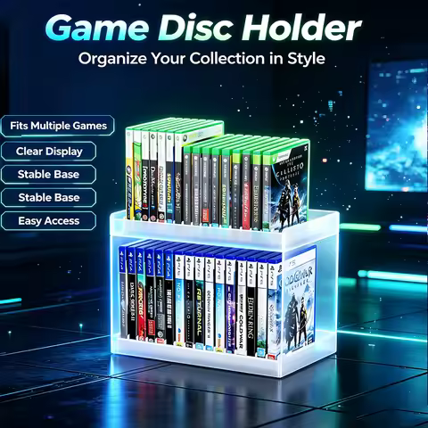 Universal Game Storage Holder Rack for PS5 PS4 PS3 PS2 Xbox Series X/S Xbox One Switch Switch 2 Game