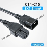 C14-C15 power cord length 1.5M/2M 3x1.5mm2 3x1.0mm2