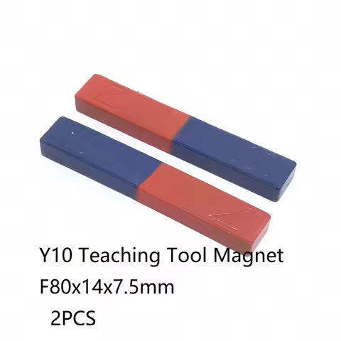 2PCS/LOT Y10 Ferrite Teaching Tool Magnet N S 80*14*7.5mm Bar Type 80x14x7.5Magnets 80mm x 14mm x 7.
