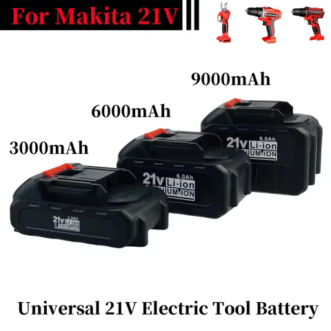 21V Lithium Battery Rechargeable 3.0/6.0/9.0Ah Batteries High-current High Discharge 21 Volt Replace