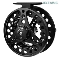 PINCHMY Fly Reel, Aluminum Alloy 5/6 WT Fly Fishing Reel, Durable 85mm Diameter 2+1BB Bearings Fishi