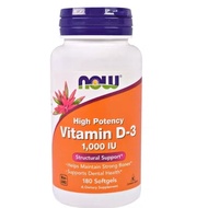 Now Foods Vitamin D3 High Potency 1000 IU, 180/360 Softgels-JOJO Health Care Store