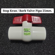Aquarium Pipe Faucet 25mm Plain Stop Faucet Filtration Pipe 25mm Plain Barb Valve 25mm Plain Barb Va