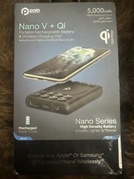 Qi 5000mAh Wireless Power Bank with Suction Cups  5000mAh 迷你無線行動電源快充行動電源 IOS 安卓  Mini Wireless Power