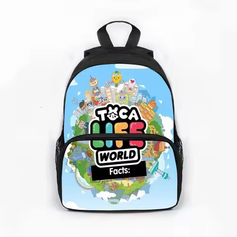 New Toca Life World School Bags 34x25x11cm Boca Toca Children Backpack
