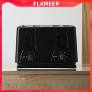 [FlameerMY] Electric Toaster 4 Slices Adjustable Settings Wide Slots Breakfast Machine