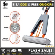 PEL LANTAI KARET OTOMATIS (FREE ONGKIR) Alat Pel Lantai Tanpa Pakai Tangan / Pel Spons Sponge / Cott