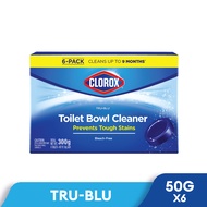 Clorox Tru-Blu Automatic Toilet Bowl Cleaner Tablets, 6s