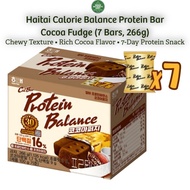 HAITAI Calorie Balance Protein Bar Cocoa Fudge Flavor 1 SET(7 Bars, 266g) High-Protein Korean Nutrit