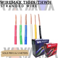 WIREMAX [COD]  THHN/THWN Stranded Wire PER 2- & 5-Meters Gauge #10(5.5mm), and #8 (8mm)