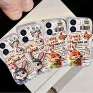 Casing For VIVO Y22 Y22S Y50 Y30 4G Cute Cartoon 3D Wave Silicone Judy Shockproof Cover TPU Clear Ca