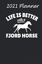 2021 Planner - Fjord Horse Rider diary Equestrian HorseRiding Gift: Daily planner 2021, US map, US h