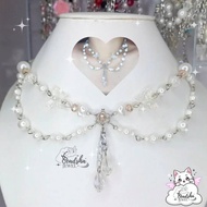 Sparkling Pearl Necklace - Beadsha Jewel/Beads Necklace/Beads Necklace/Y2K Necklace/Princess Necklac