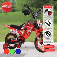 GDeal 16inch Basikal Budak Gaya Motosikal Children Mountain Bike Kids Bicycle Motocross Motor Scramb