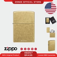 🇺🇸 Zippo 48267 Classic Street Brass Windproof Lighter | 100% Original | Made in USA