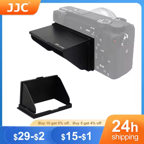 JJC Camera LCD Hood Shade Cover Screen Protector Sunshade Guard for Sony A6400 A6100 A6600 A6000 A63