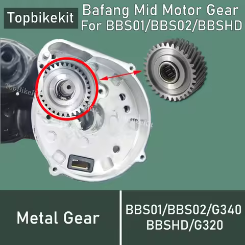New Bafang Motor Gear Replace for 8fun Mid Motor BBS0102B BBSHD G320 G340 Ebike Bafang Metal Gear Ny
