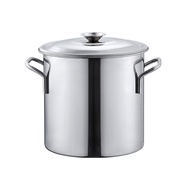Stainless Steel Soup Pot with Lid Large Commercial Cooking Pot for Soup Stew Seafood Multifunctional