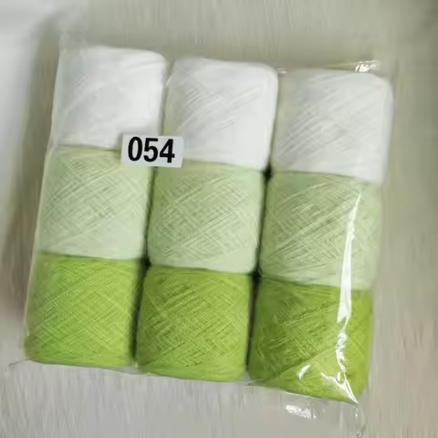 9-pack Combination of Double Stranded Yarn,Crocheted Gradient Sweater Scarf,Soft Hand Mixed Thread W