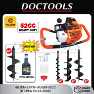 HILTEM EARTH AUGER W/4", 6", 8" BIT SET (52CC)(HT-PEA 52/EA-520B)/MESIN GERUDI KOREK TANAH