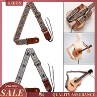 [Gedon] Music Embroidered Ukulele Strap, Lightweight, for 4 String Instruments, Ukulele Concert Accessories