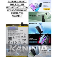 BATERRY REALME PHONE BLP877 COMPATIBLE PHONE REALME 8I/C35/C33/C31/C30/12X 5G/NARZO 50A PRIME/V20 BA