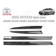 Toyota Vios NCP150 2014-2018 Inner Door Panel Garnish Trim Interior Cover Trim Carbon style