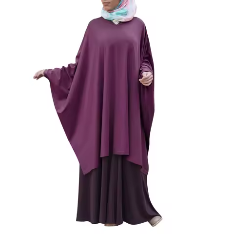 Niqab Ramadan Burka Muslim Long Khimar Tops Women Prayer Garment Arab Overhead Islamic Abaya Kaftan 