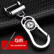 Benz Logo Key Chain Car Keychain Creative Alloy Metal Keyring Keychain Motorcycle Keychain Key Holde