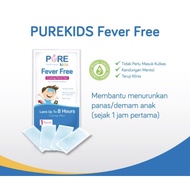 PURE kids fever free per piece (cooling patch gel to reduce children's fever) fever patch