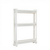 Storage Cart Rolling Bathroom Organizer Narrow Shelf with Casters Multi-Tier Movable Rack for Kitche