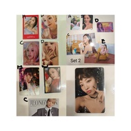 TWICE PHOTOCARD/ CHAEYOUNG/JEONGYEON/JIHYO/DAHYUN