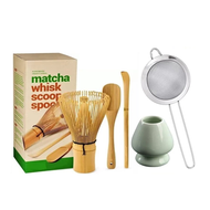 BMWA 3 ชิ้น ชุดเครื่องมือมัทฉะ แปรงมัทฉะ+ช้อนมัทฉะ+ไม้พายมัทฉะ แปรงชงชา ไม้ไผ่ สำหรัยชงชาเขียวมัทฉะ(