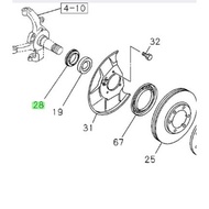 ♞,♘Isuzu Oil; Seal Front Wheel Hub for Alterra, D-Max, mu-X (8-98036594-0) (Genuine Parts)