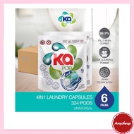 Ka 4 in 1 Antibacterial Laundry Capsules Detergent (54pcs x 6 Packets)