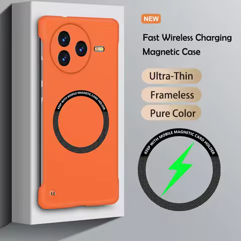 Slim PC Magnetic Frameless Solid Color Phone Case for Xiaomi Poco F8 F7 Ultra F6 F5 X7 X6 M8 Pro Sho