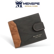 MENSPE Fashion Men's Simple Short Wallet Tri-Fold Multi-Card Position Wallets Travel Purses Coin Pou