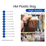 HM(280/500gm/1kg±)Plastik Bag Bungkus Tapau/Big Large Plastic 3X5/4X6/5X8/6X9/7X10/8X12/9X14/10X16/12X18/20X30/24X36