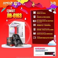 COMPUTER SET JIB-0163 คอมประกอบ AMD RYZEN 5 5600 / RX7600 8GB / A520M / 16GB DDR4