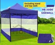 SIDEWALL CANOPY/8x8 , 10x10 , 15Ft Canopy Side Wall Foldable Tent Cover | Transparent Full Rain Canvas | Kain Sisi Kanopi Serbaguna