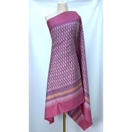 Silk Sarong 2 Baskets Size: Width 95 Cm. Length 2 Yards Purple Background Code R1Q-ST-34